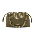 Loewe Medium Flamenco purse, Loewe Medium Flamenco bag, Loewe Flamenco bag, Loewe dark khaki flamenco bag, Loewe Medium Flame