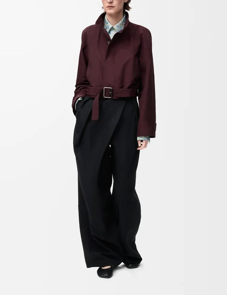 Winniemodo,Winnie modo,Loewe S359Y02XEH,Loewe short trench,Loewe trench,Loewe jacket,Loewe jacket womens,Loewe burgundy jacke