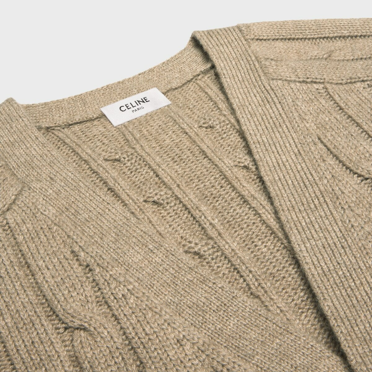 Celine 2AD5G362W.18,Celine cardigan,Celine cardigan camel,Celine cardigan camel cashmere,Celine cardigan cashmere,Celine trio