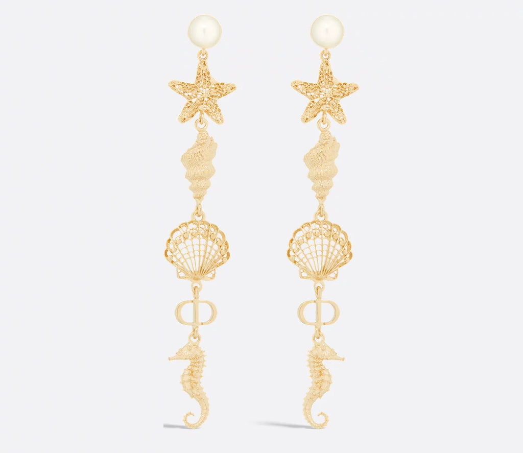 Dior Diorivera cabinet d’Été earrings,Dior seahorse earrings,Dior ocean series earrings,Dior pearls earrings,Dior earrings,Di