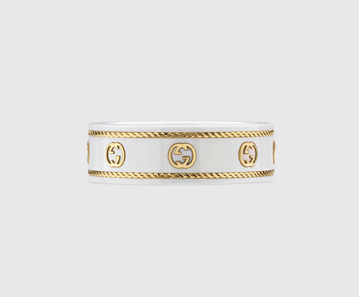 Winniemodo,Winniemodony,Gucci icon 18K ring with interlocking G,Gucci ring white,Gucci ring sale,Gucci ring women,Gucci ring