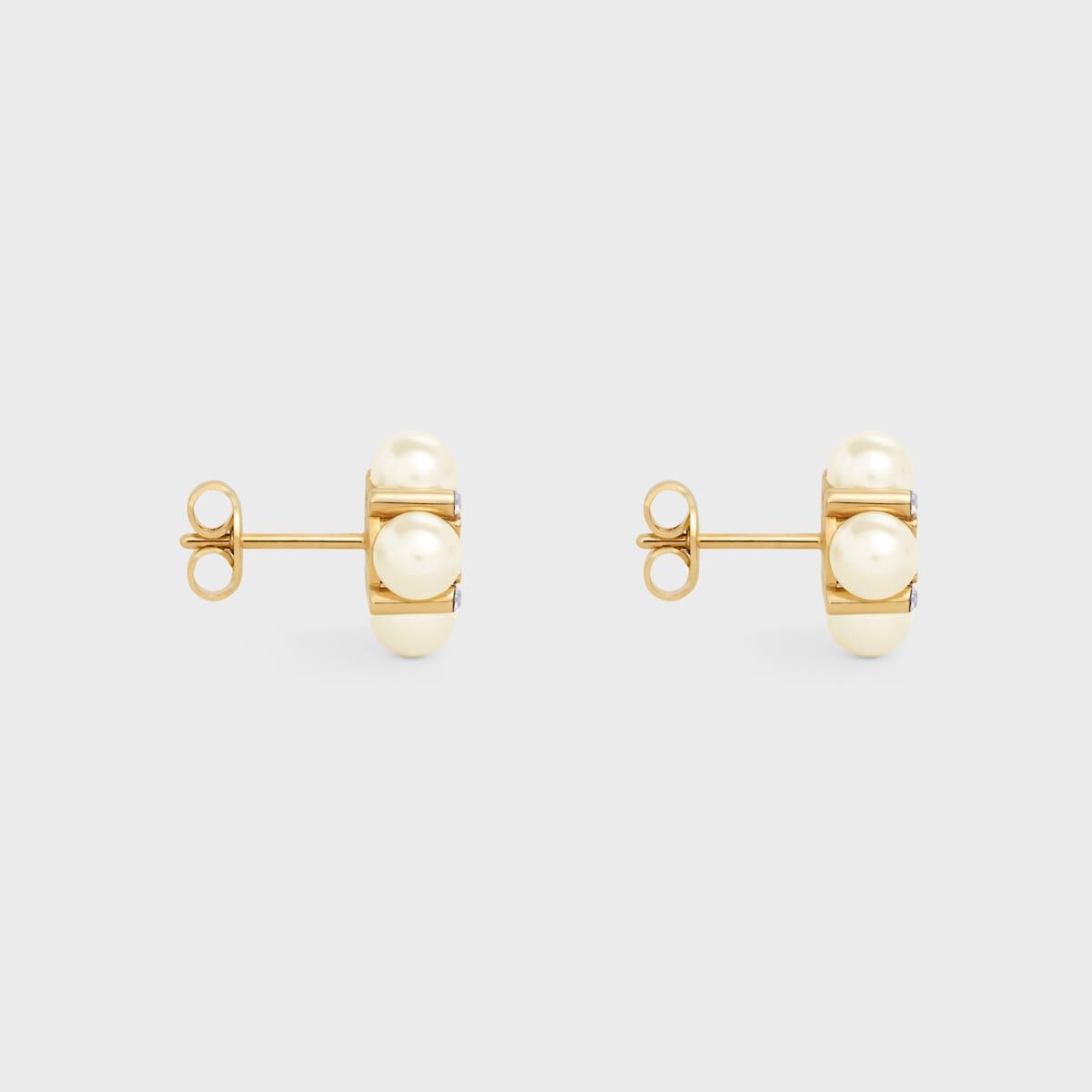 Celine les perles earrings,Celine les perles studs,Celine studs pearls gold,Celine studs,Celine pearls earrings,Celine pearls