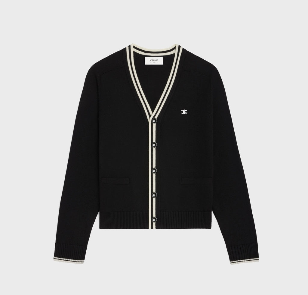 Celine 2ADPD823Y.37NO,Celine cardigan,Celine cardigan cotton,Celine cardigan authentic,Celine cardigan on sale,Celine cardiga
