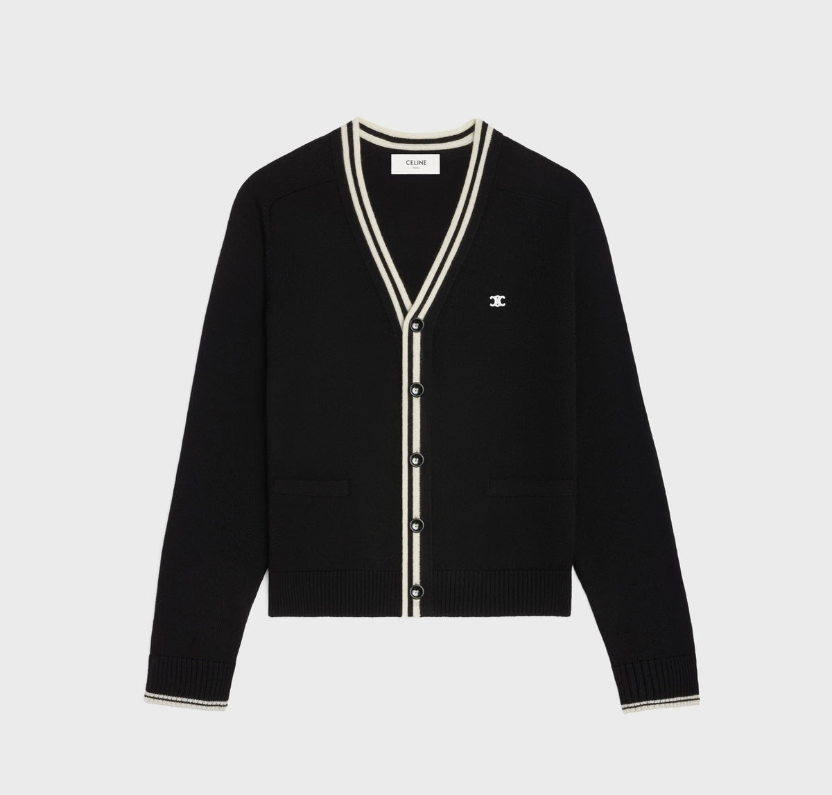 Celine 2ADPD823Y.37NO,Celine cardigan,Celine cardigan cotton,Celine cardigan authentic,Celine cardigan on sale,Celine cardiga