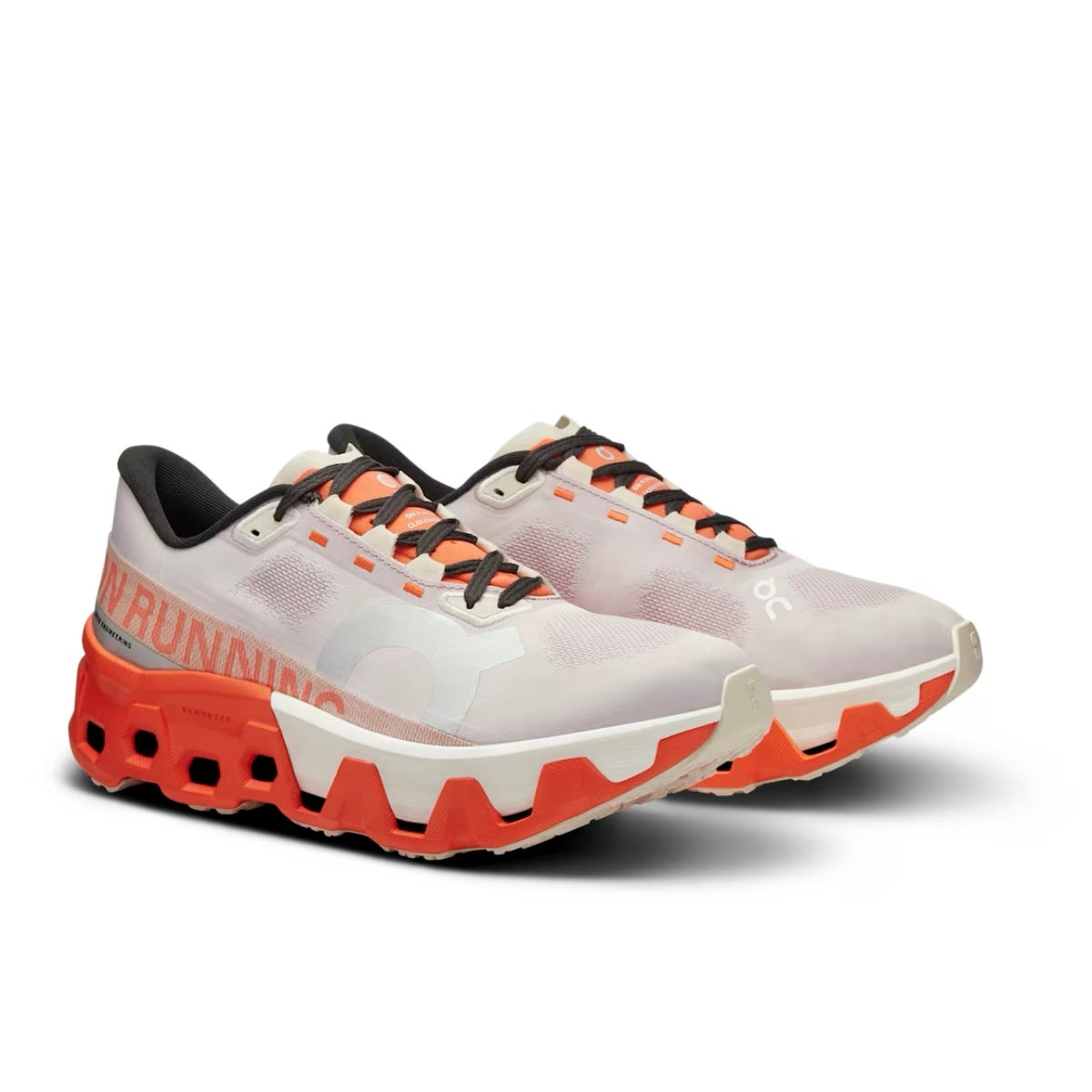 On Cloudmonster Hyper Sneaker,On Cloudmonster Hyper running shoes,On Cloudmonster Hyper white orange,On running womens sneake