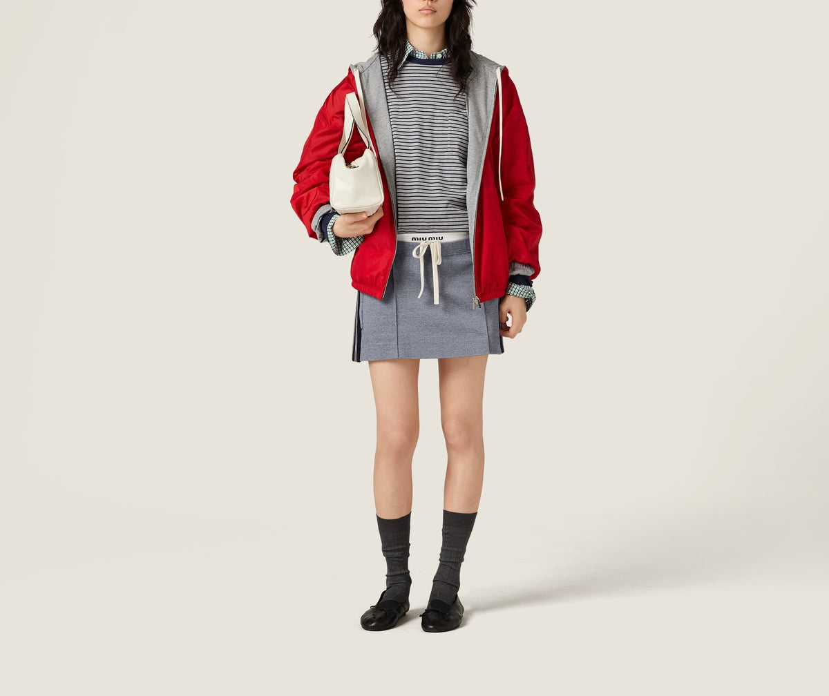 Winniemodo,Winnie modo,MIU MIU ML1257SOOO17PE,MIU MIU jacket,Miu Miu jacket sale,MIU MIU zip up jacket,MIU MIU reversible jac