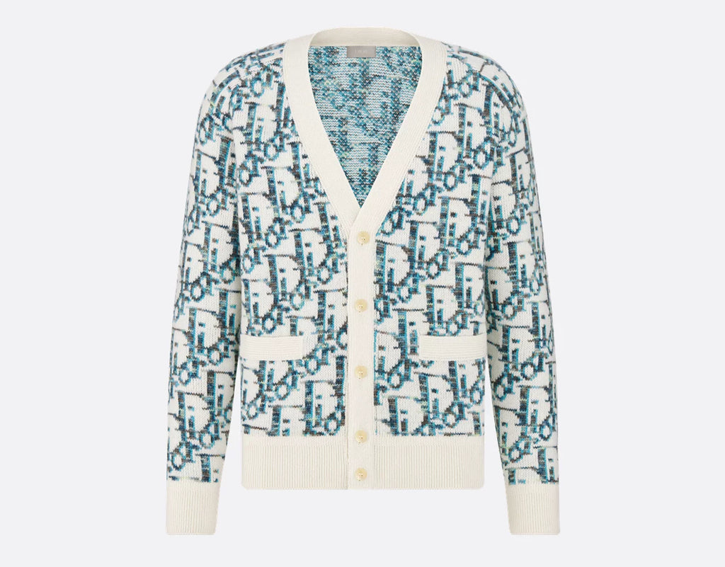 Winniemodo,Winnie modo,Dior 213M233AT662,Dior oblique cardigan,Dior blue monogram cardigan,Dior cardigan,Dior cardigan blue o