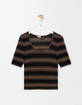 Winniemodo,Winniemodony,Loewe S616Y55K34,Loewe sweater,Loewe sweater stripe,Loewe top,Loewe short sleeve sweater,Loewe womens