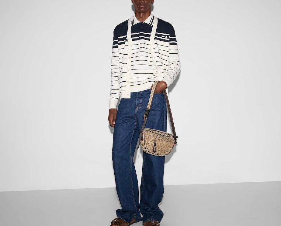 Gucci 814877 XKEJ9,Gucci cardigan with embroidery,Gucci striped cardigan,Gucci cardigan mens,Gucci striped cardigan mens,Gucc