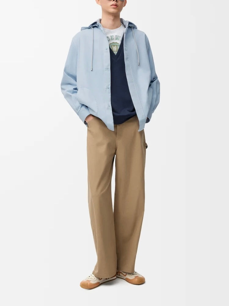 Winniemodo,Winnie modo,Loewe H526Y05WEL,Loewe hooded overshirt,Loewe overshirt,Loewe overshirt sale,Loewe shirt blue,Loewe sh