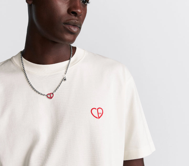 Dior CD heart relaxed fit T-shirt,Dior T-shirts ,Dior online shop ,Dior on sale,Dior Outlet, Dior men's  T-shirt,Dior 493J696