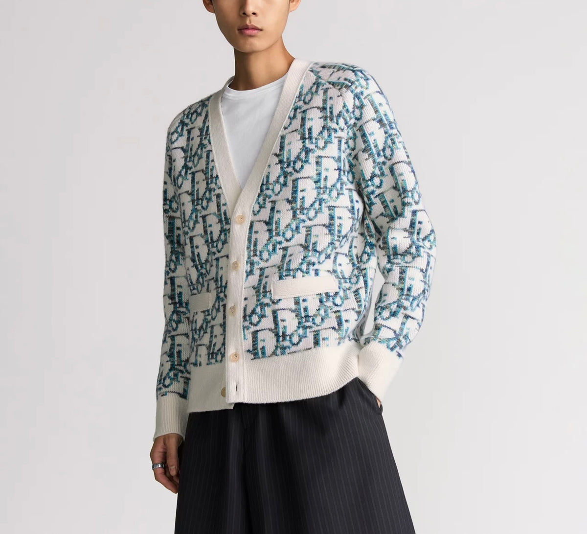 Winniemodo,Winnie modo,Dior 213M233AT662,Dior oblique cardigan,Dior blue monogram cardigan,Dior cardigan,Dior cardigan blue o