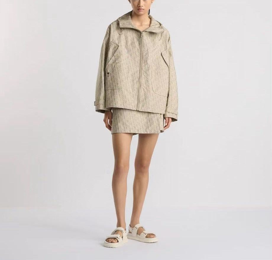 Dior 357P15A2970,Dior oblique Moti shorts, Dior oblique skort, Dior oblique beige skort,Dior beige monogram shorts,Dior monog