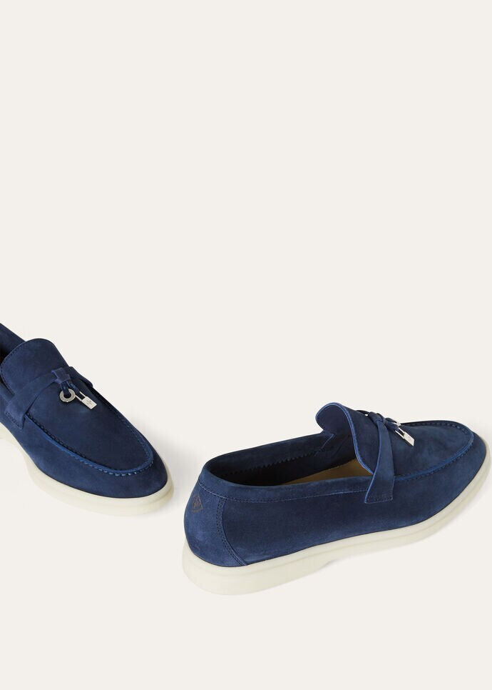 Winniemodo,Winniemodony,Loro Piana FAE5444,Loro Piana Summer Charms women,Loro Piana loafer sale,LP loafer blue,Loro Piana fl
