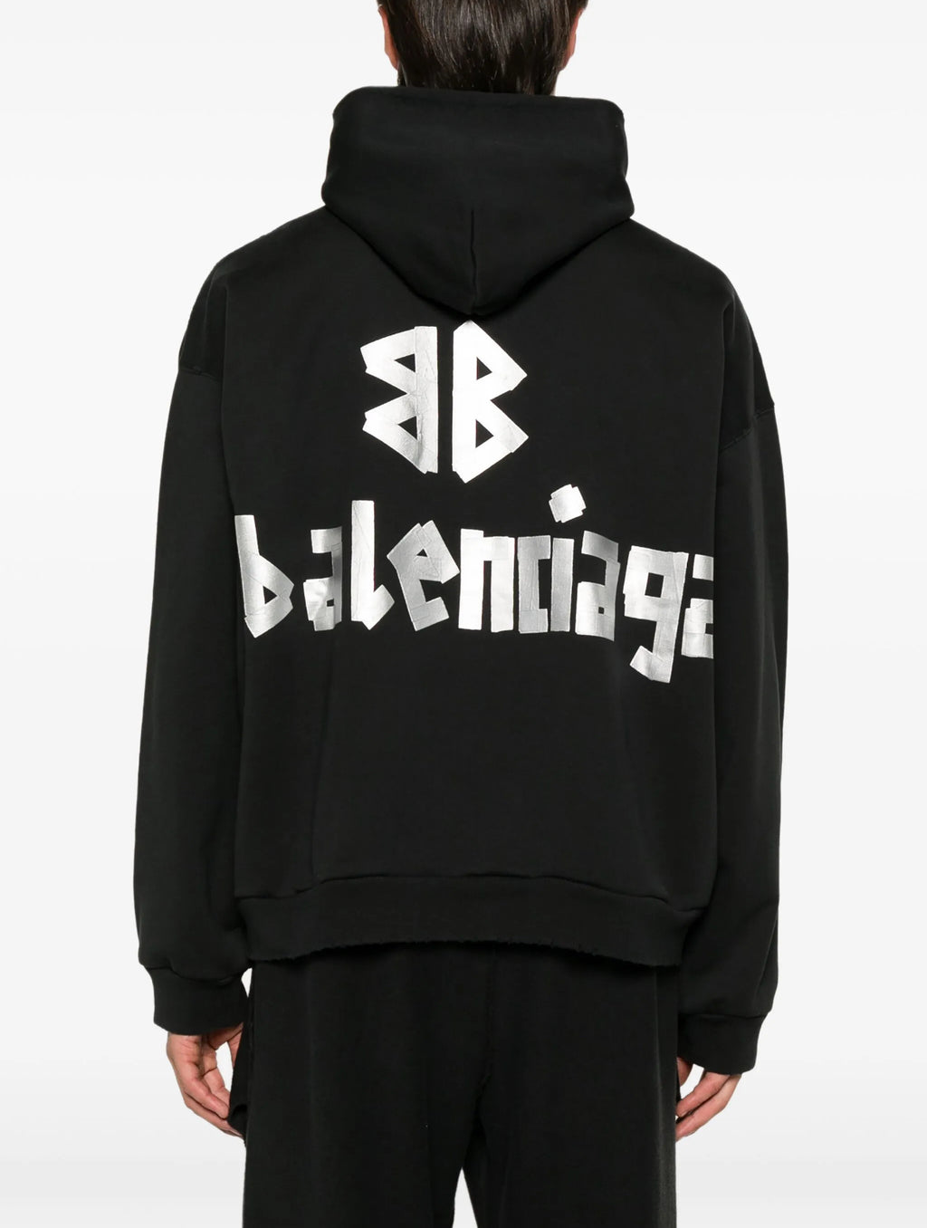 Balenciaga 744441TQVQ9,Balenciaga Tape Type hoodie,Balenciaga logo Tape hoodie,Balenciaga black hoodie,Balenciaga black hoodi
