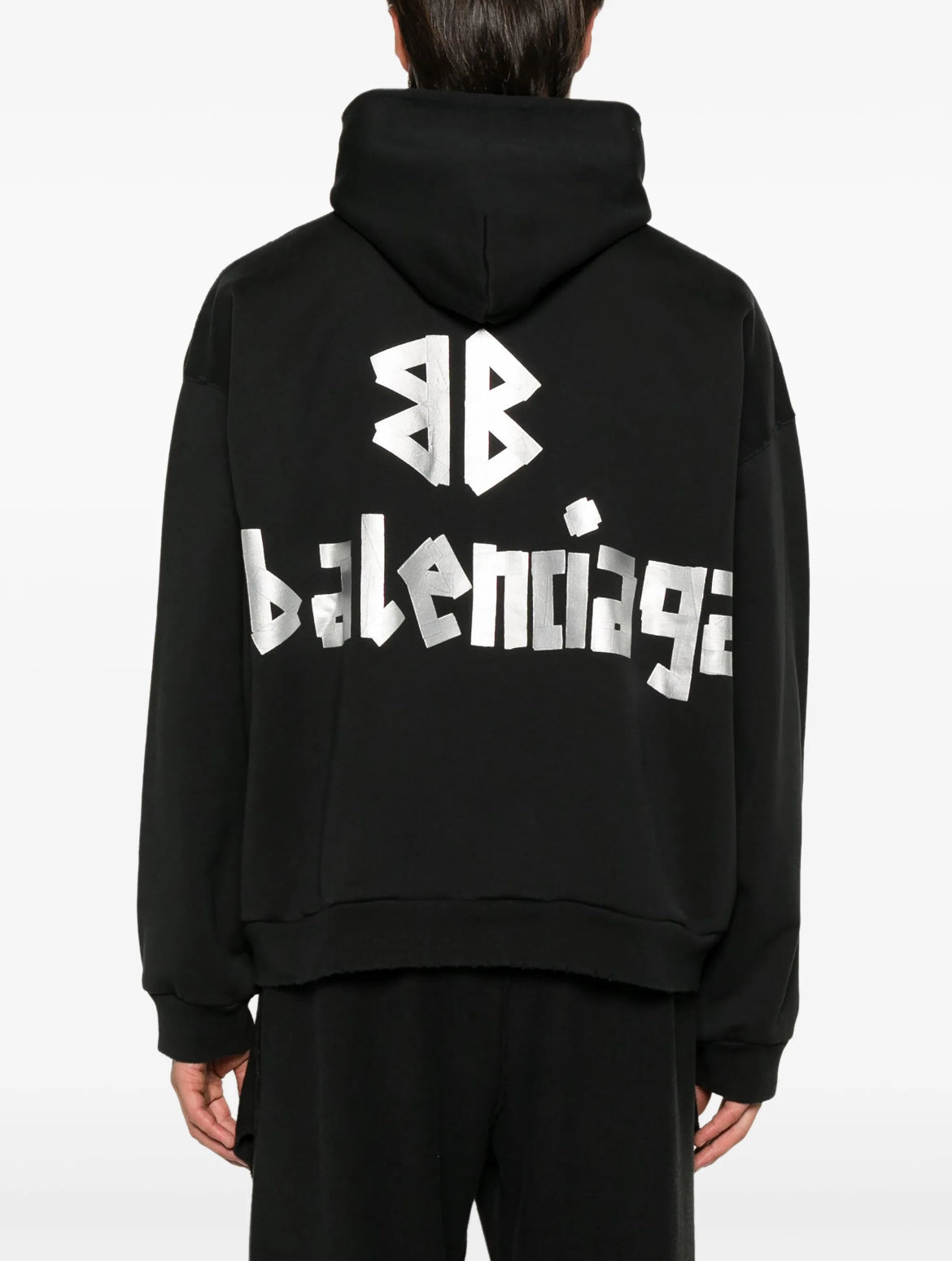 Balenciaga 744441TQVQ9,Balenciaga Tape Type hoodie,Balenciaga logo Tape hoodie,Balenciaga black hoodie,Balenciaga black hoodi