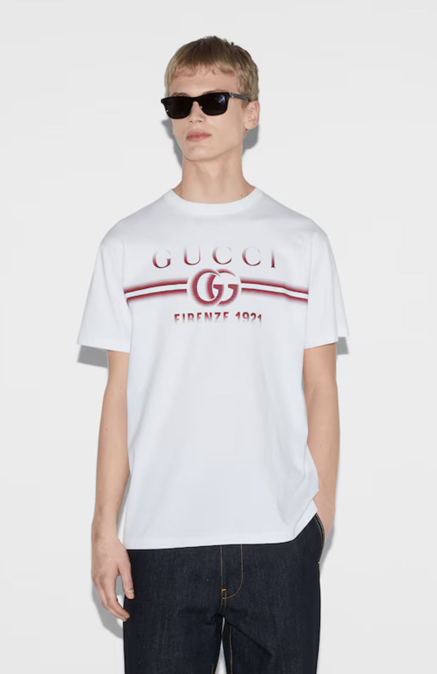 Gucci 785345 XJGKJ, Gucci jersey T-shirt Gucci print, Gucci black T-shirt 2025,Gucci white t-shirt 2025,Gucci t-shirt mens,Gu