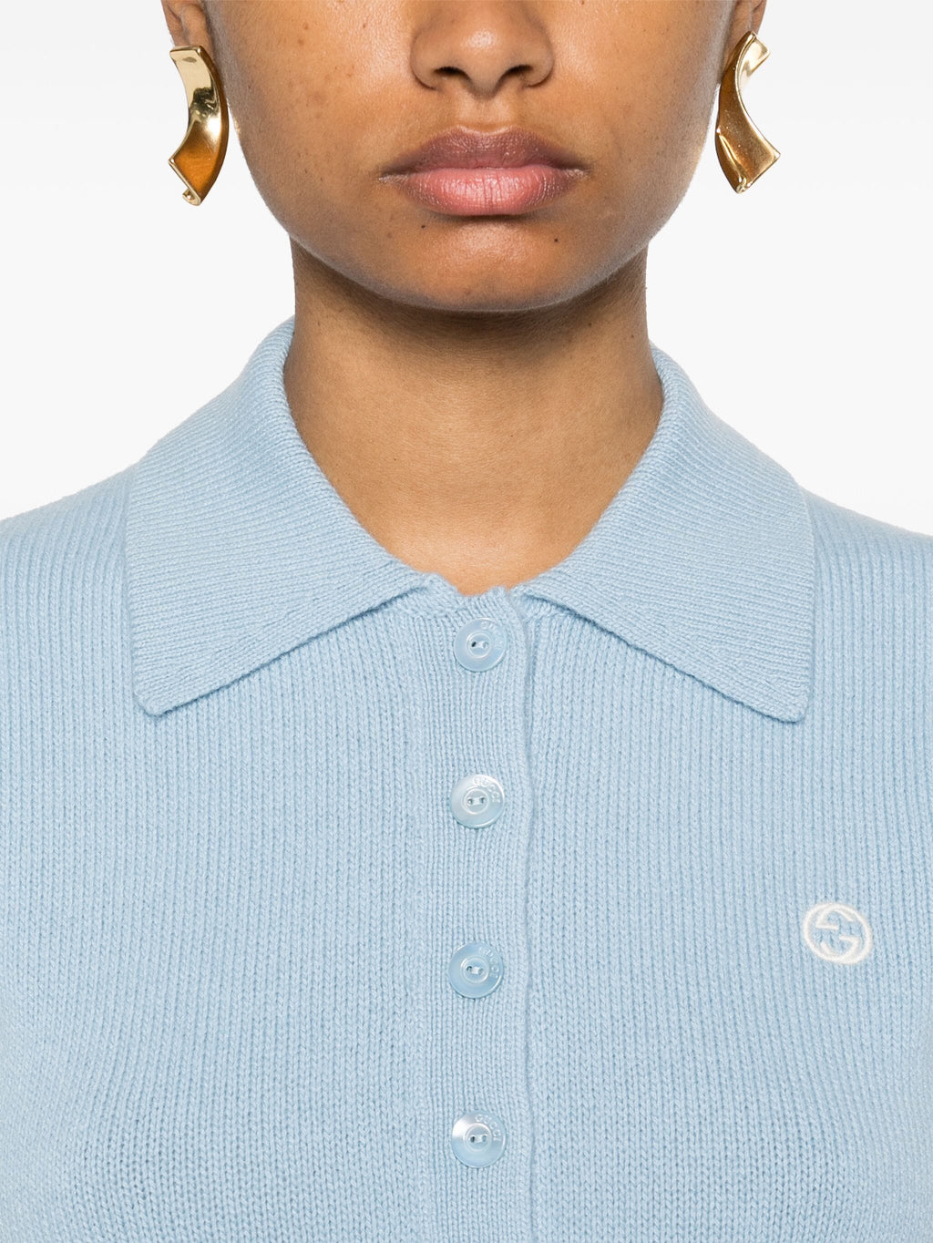 Gucci wool cashmere polo top,Gucci 798015XKDWSGucci polo shirt on sale,Gucci polo shirt authenticity,Gucci polo shirt outlet,