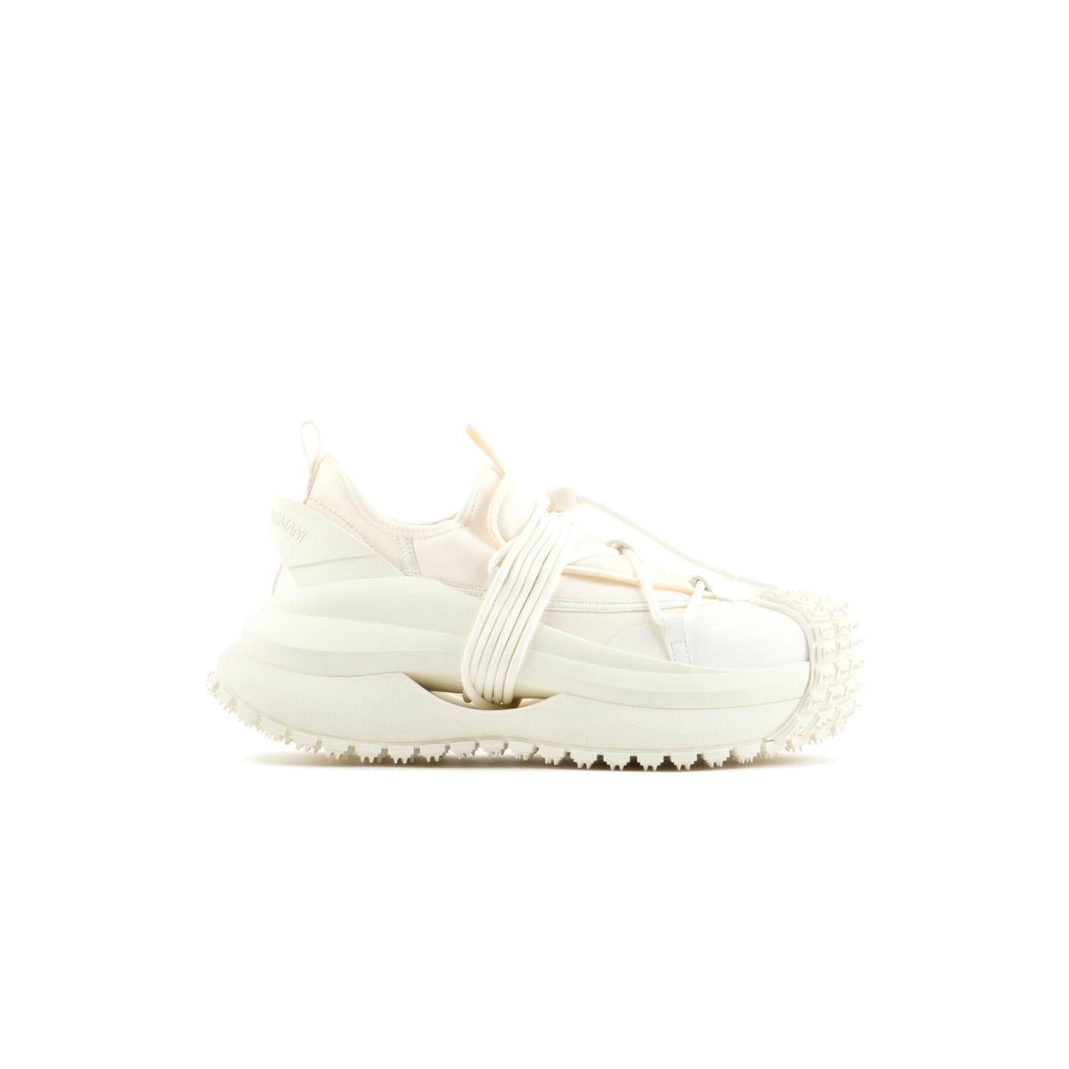 Emporia Armani X4X653XR08300638,Emporia Armani Nylon Sneakers With Scuba Details,Emporia Armani white sneaker,Emporia Armani