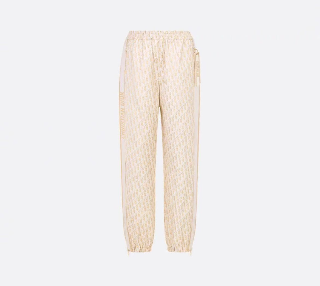Dior 217P43A2975,Dior loose pants,Dior gold pants,Dior gold monogram pants,Dior monogram pants,Dior womens pants gold,Dior pa