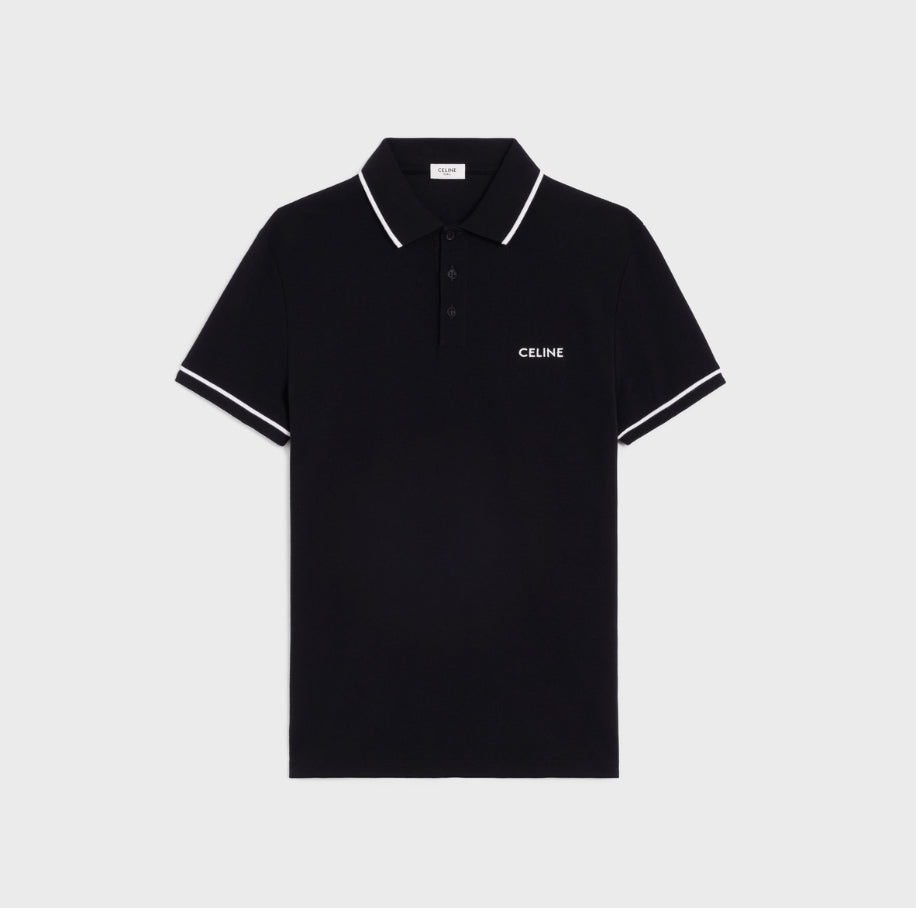 Celine classic polo shirt in cotton piqué