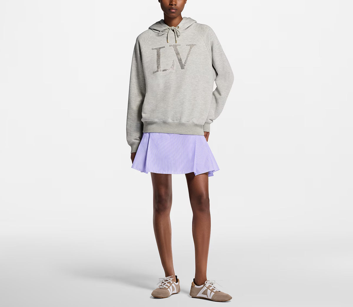 Winniemodo,Winnie modo,Louis Vuitton 1AIBlG,LV 1AIBlG,Louis Vuitton rhinestone signature hoodie,Lv rhinestones hoodie,Louis V