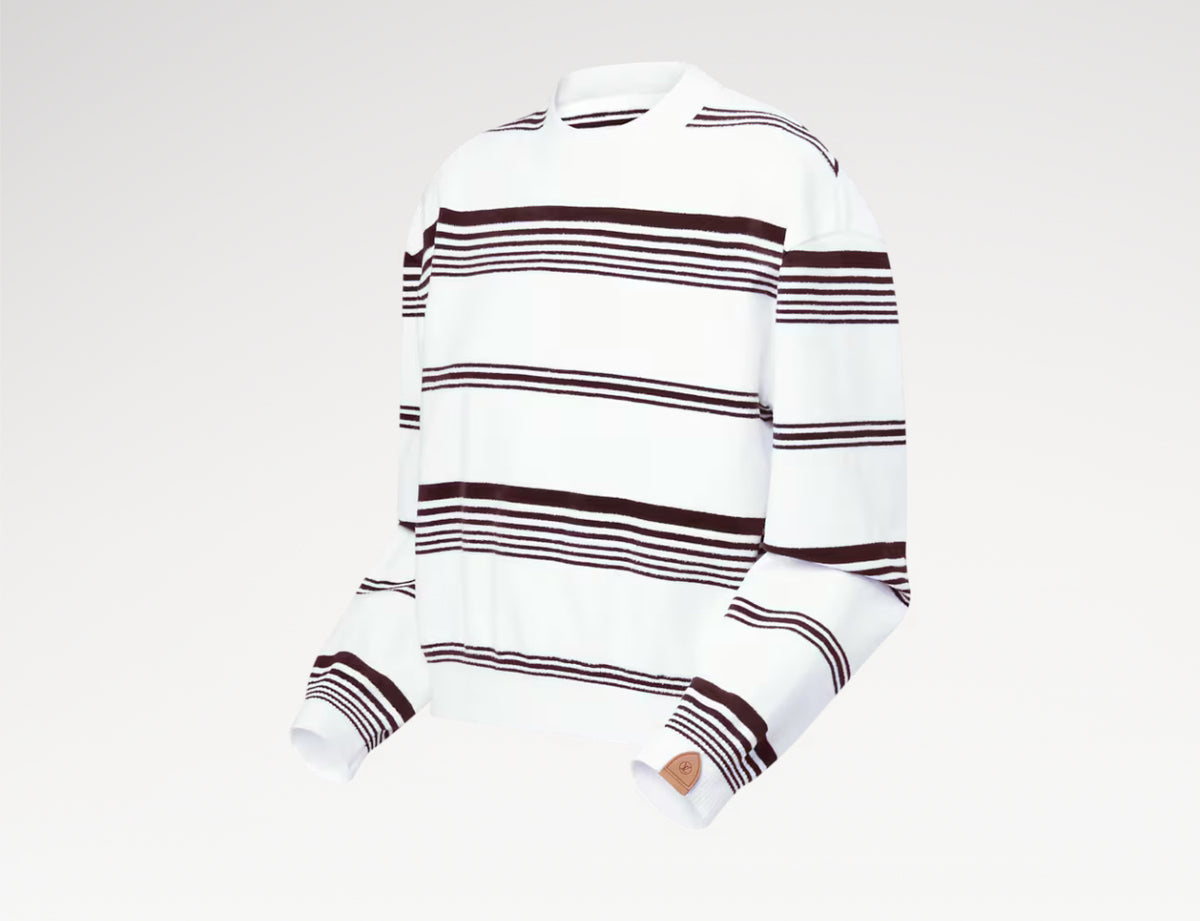 Winniemodo,Winnie modo,Louis Vuitton 1AIRD8,LV 1AIRD8,Louis Vuitton striped knit pullover,LV striped sweater,Louis Vuitton sw