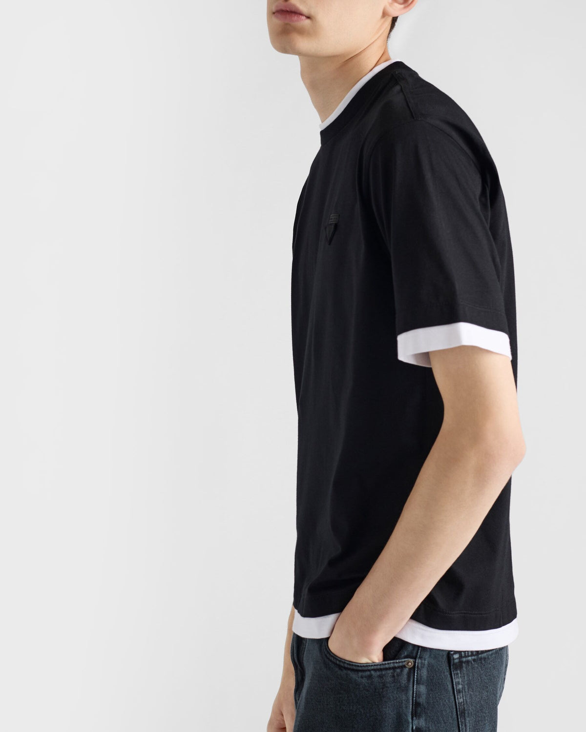 Winniemodo,Winniemodony,Prada UJN912,Prada tee,Prada t-shirt outlet,Prada t-shirt discount,Prada tee black,Prada clothes outl