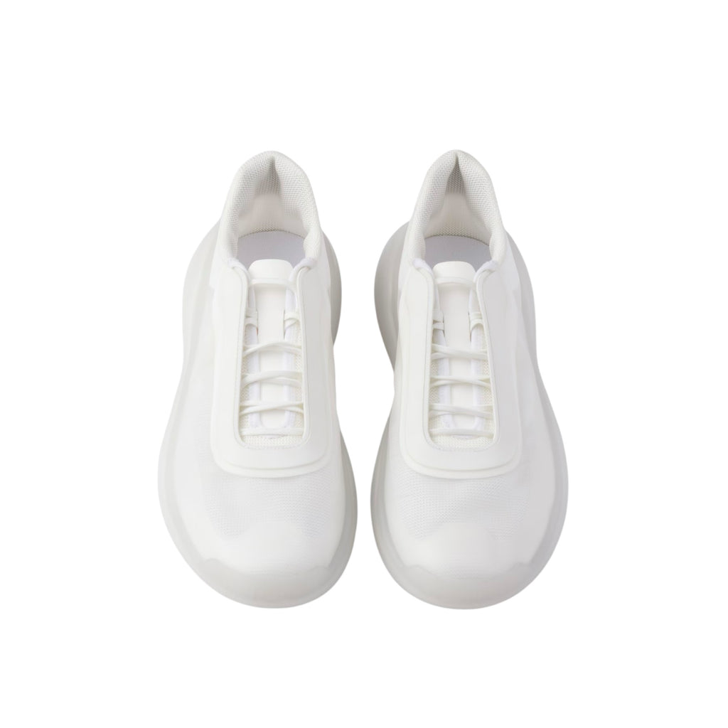 Prada 4E3608,Prada America's Cup Re-Nylon and bike fabric sneakers,Prada white sneaker,Prada white mens sneaker,Prada white r