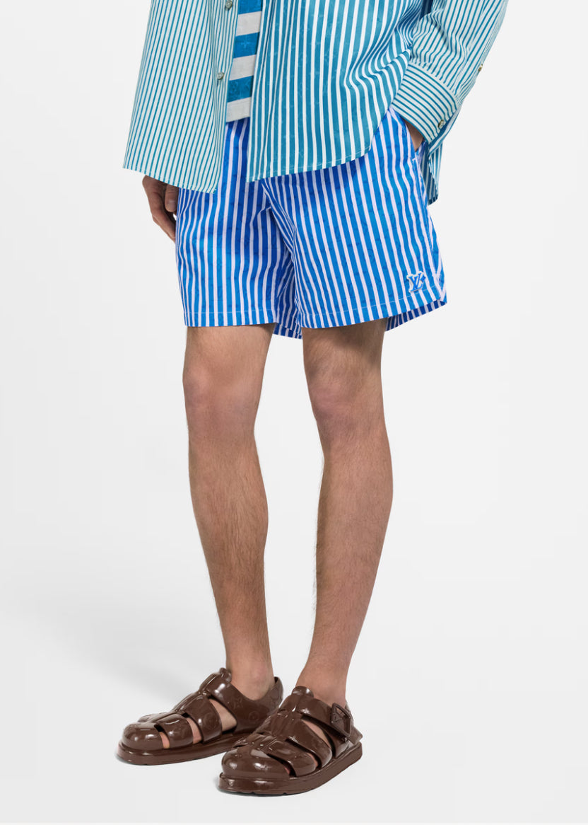 Louis Vuitton 1AHYZG,LV 1AHYZG,Louis Vuitton monogram striped swim shorts,LV monogram striped swim shorts,Louis Vuitton strip