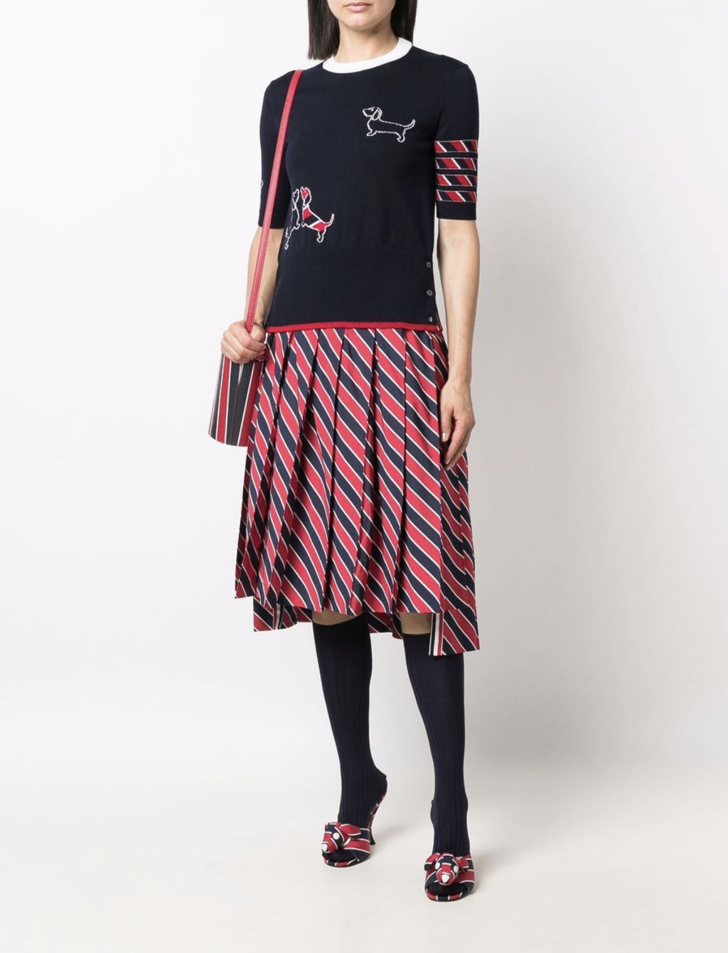 Thom Browne Hector short sleeve knit top