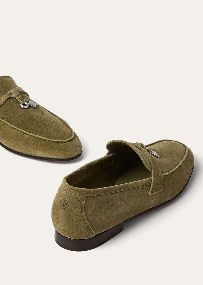 Winniemodo,Winniemodony,Loro Piana FAQ9903,Loro Piana loafer women,Loro Piana Joan,Loro Piana loafer green,Loro Piana loafer