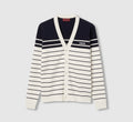 Gucci 814877 XKEJ9,Gucci cardigan with embroidery,Gucci striped cardigan,Gucci cardigan mens,Gucci striped cardigan mens,Gucc