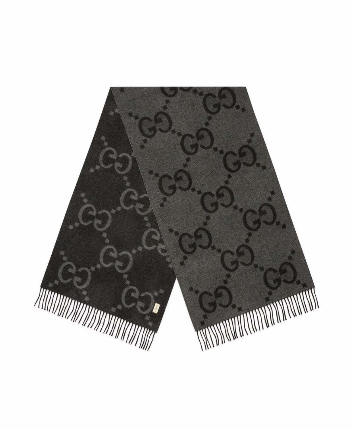 Gucci GG jacquard cashmere scarf