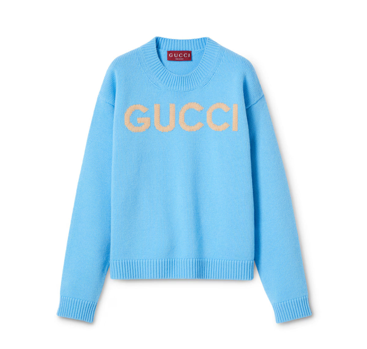 Winniemodo,Winniemodony,Gucci 770072 XKEBC,Gucci wool top,Gucci knit sweater,Gucci sweater blue sale,Gucci sweater blue,Gucci