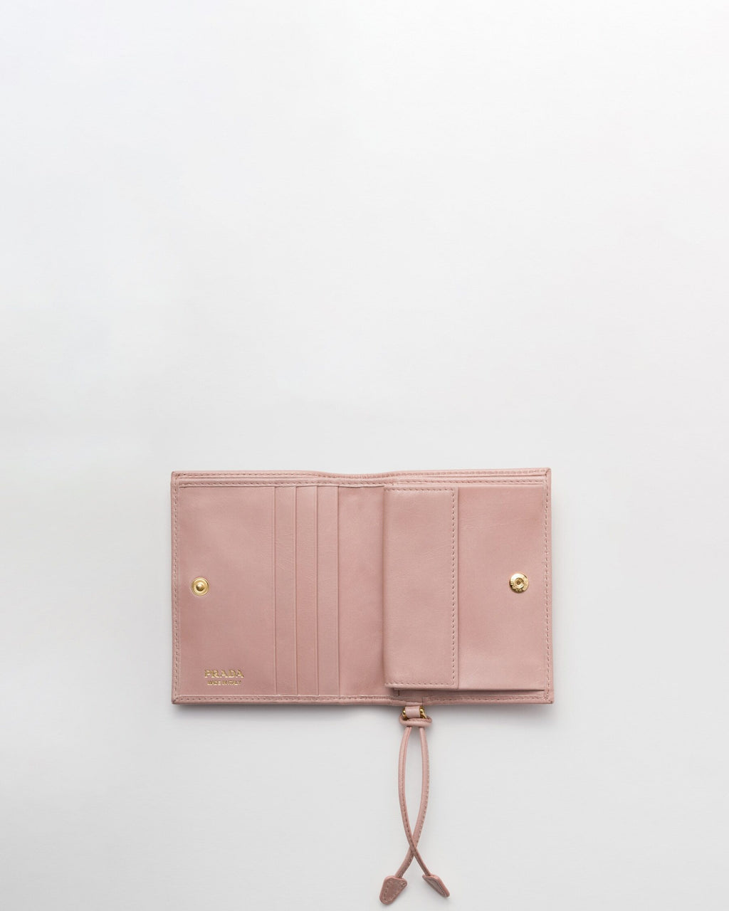 Prada 1MV204,Prada small leather wallet,Prada pink leather wallet,Prada small wallet womens,Prada wallet,Prada leather wallet