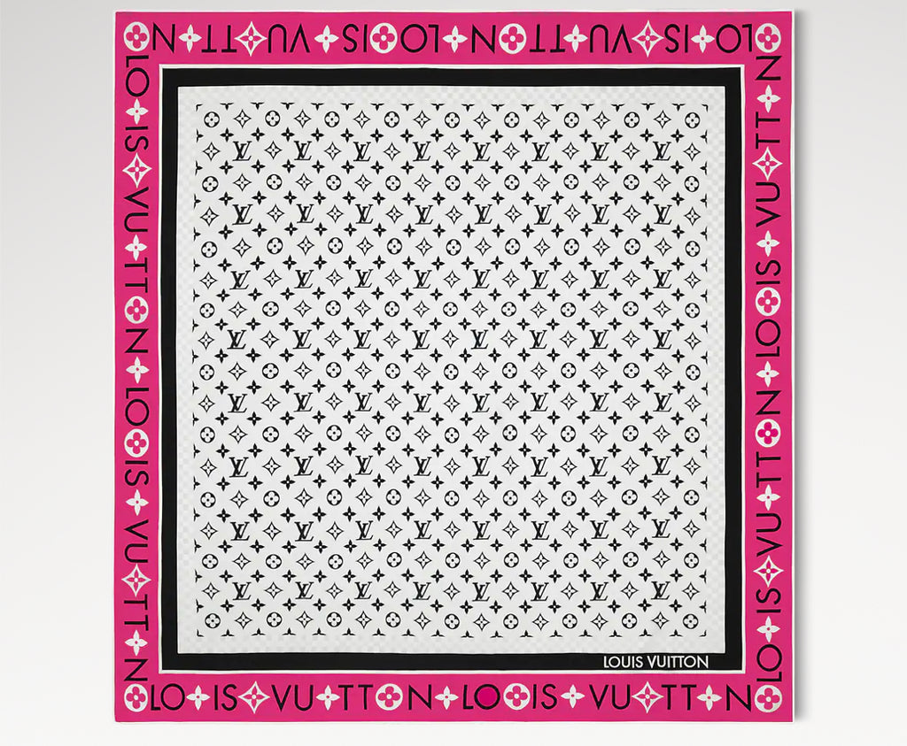 Louis Vuitton M90694,LV M90694,Louis Vuitton monogram infinity square 90,LV monogram infinity square 90,Louis Vuitton pink si