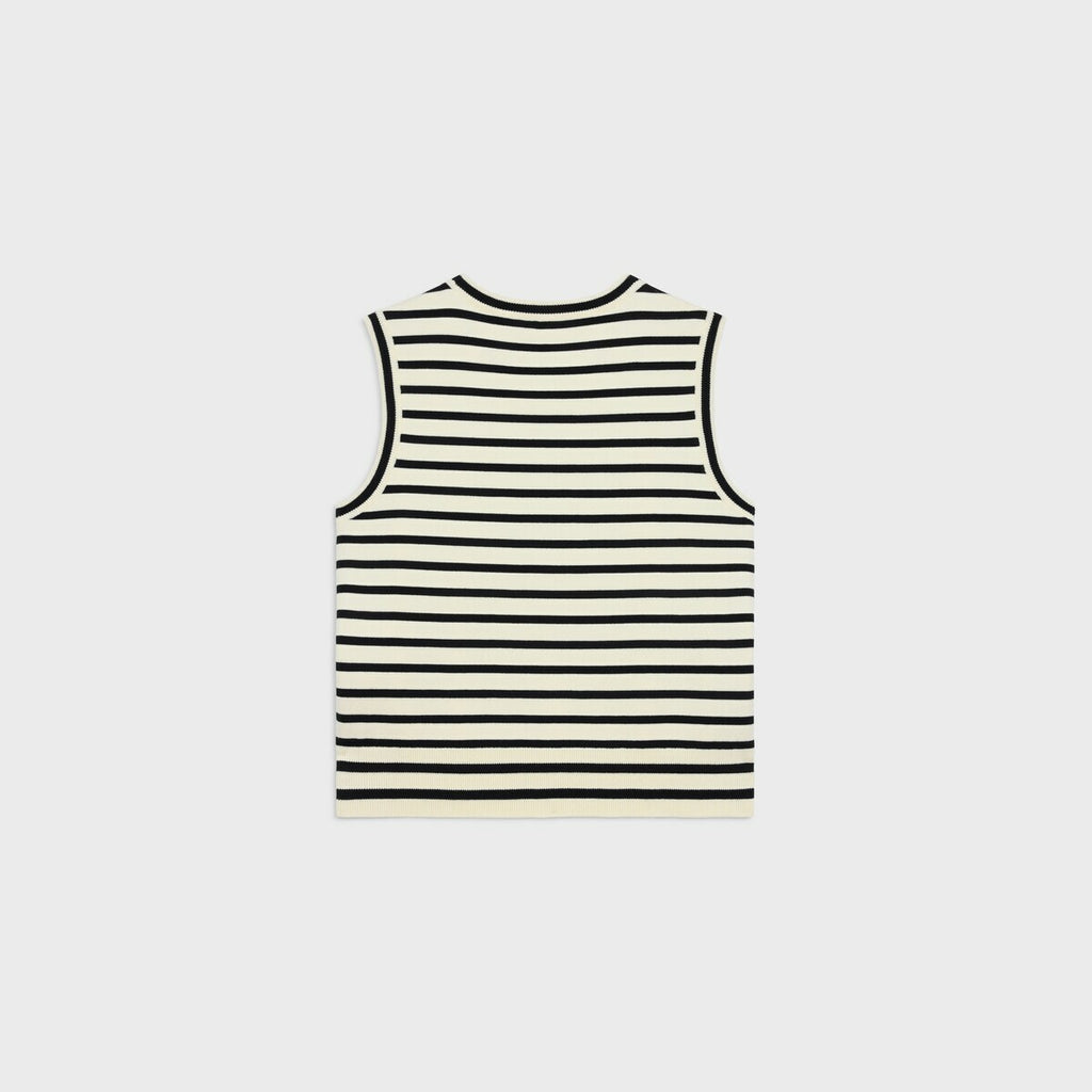 Celine RY04W0101.60EB,Celine triomphe vest,Celine triomphe top,Celine triomphe marine vest,Celine marine vest,Celine marine S