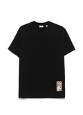 Burberry 8102254,Burberry 8104889,Burberry check patch T-shirt,Burberry check patch white T-shirt,Burberry check patch black