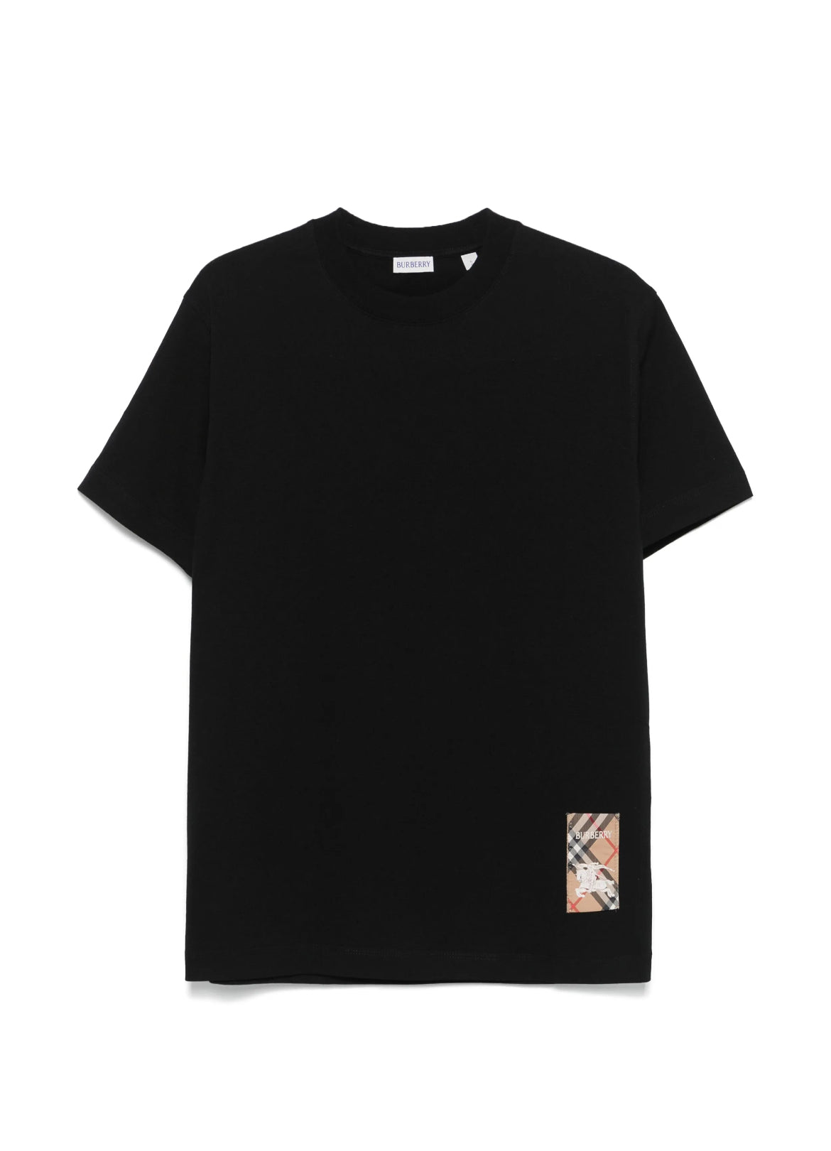 Burberry 8102254,Burberry 8104889,Burberry check patch T-shirt,Burberry check patch white T-shirt,Burberry check patch black