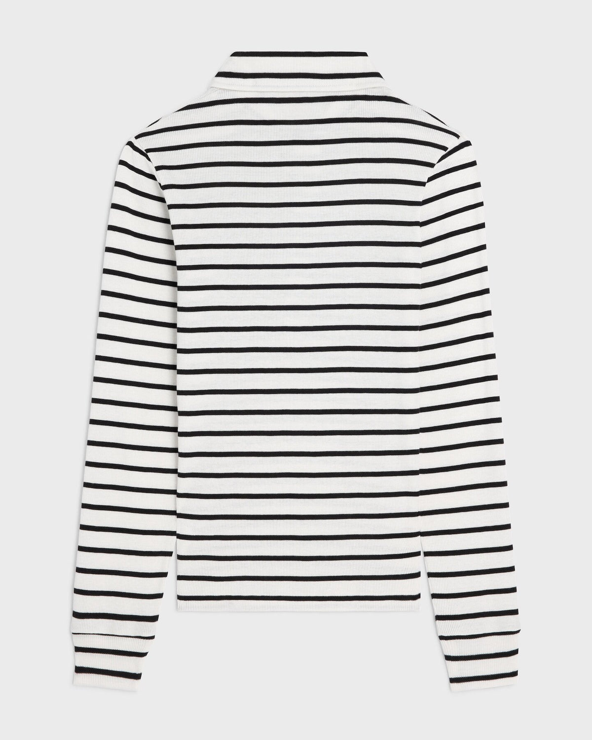Celine Polo shirt in striped silk jersey