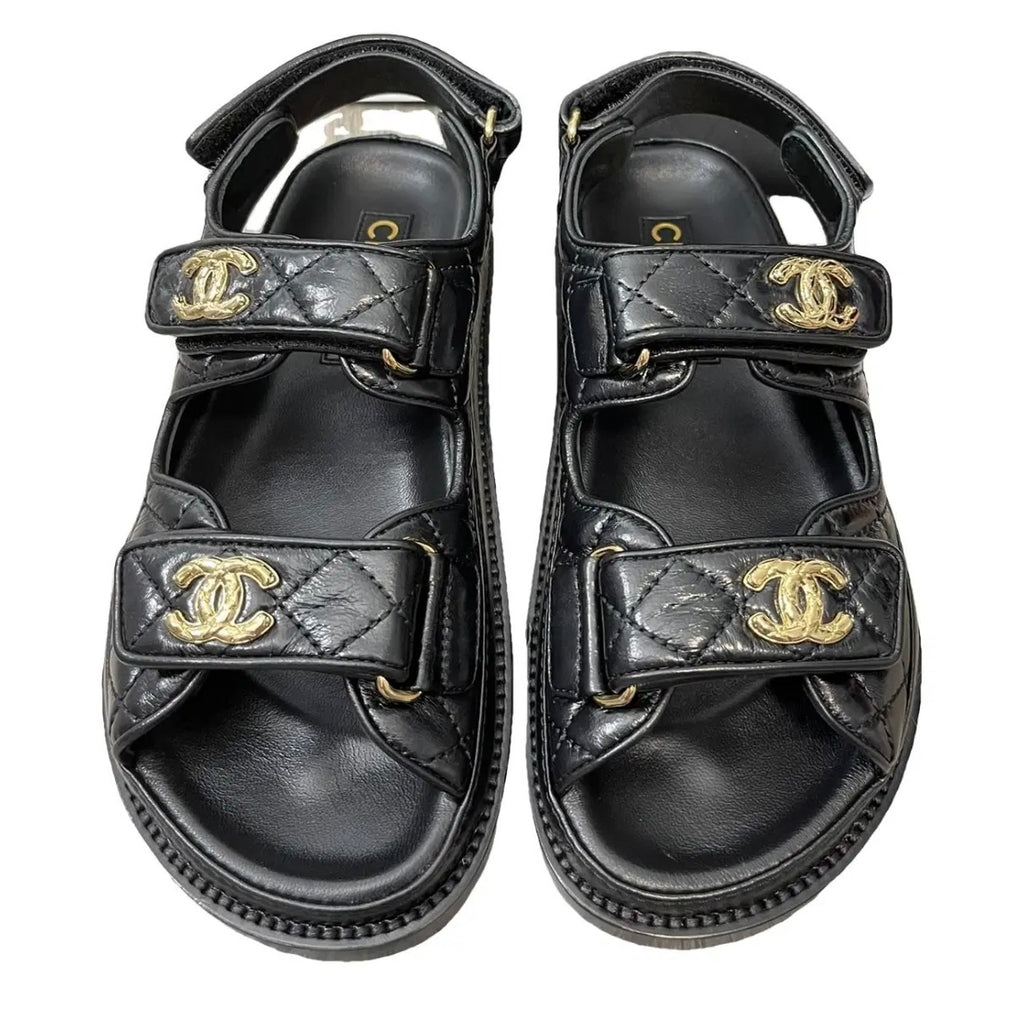 Winniemodo,Winniemodony,Chanel G35927,Chanel dad sandals black,Chanel dad sandals black sale,Chanel sandals sale,Chanel sanda