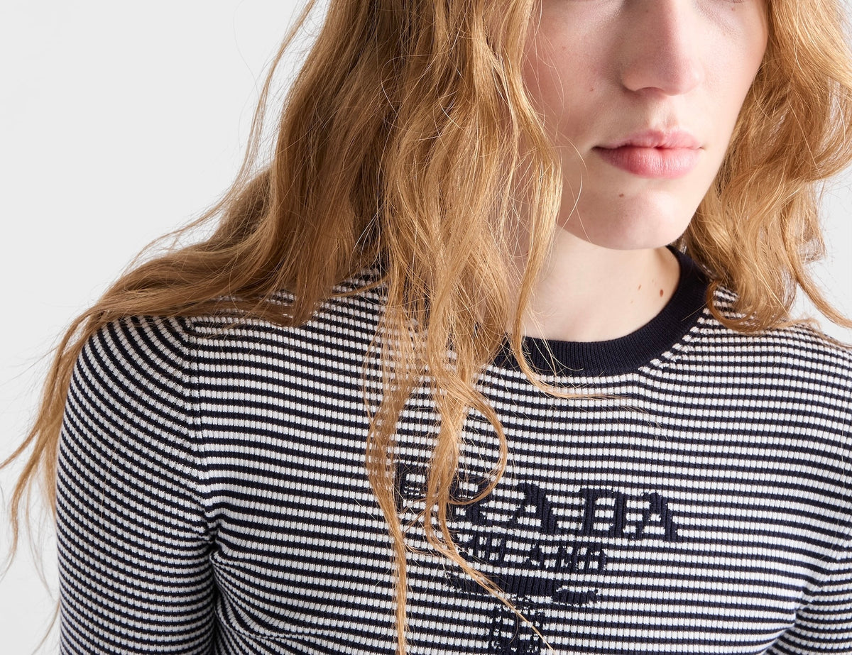 Winniemodo,Winniemodony,Prada P24T1F,Prada striped sweater,Prada striped sweater women,Prada striped sweater sale,Prada sweat