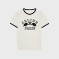 Celine RX0AV671Q.01OB,Celine regular T-shirt in cotton jersey,Celine white T-shirt,Celine white tee,Celine white mens t-shirt