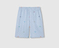 Gucci 810782 ZAS9U,Gucci striped cotton shorts,Gucci blue shorts,Gucci GG logo shorts,Gucci monogram shorts,Gucci shorts mens
