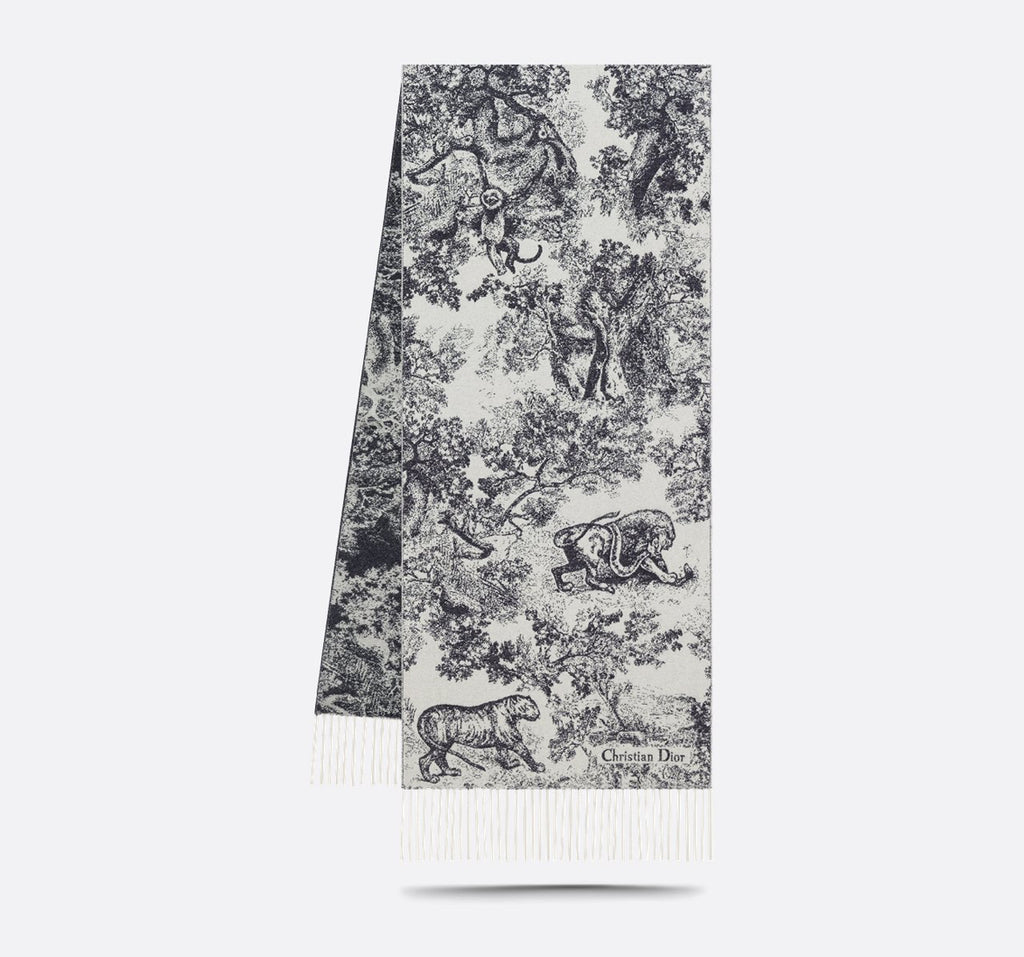 Dior toile de jouy savage scarf,Dior 41JOU215I159,Dior scarf authentic,Dior scarf on sale,Dior scarf outlet,Dior cashmere sca
