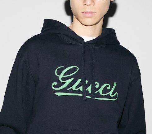 Gucci cotton jersey hooded sweatshirt,Gucci 788771XJGQK, Gucci sweater on sale,Gucci sweater authentic,Gucci sweater outlet,G