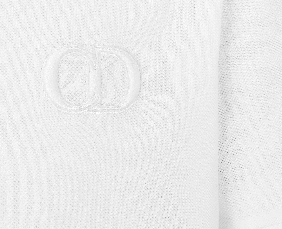 Dior 013J800A0373,Dior CD icon polo shirt,Dior embroidered CD polo shirt,Dior CD black polo shirt,Dior CD white polo shirt,Di