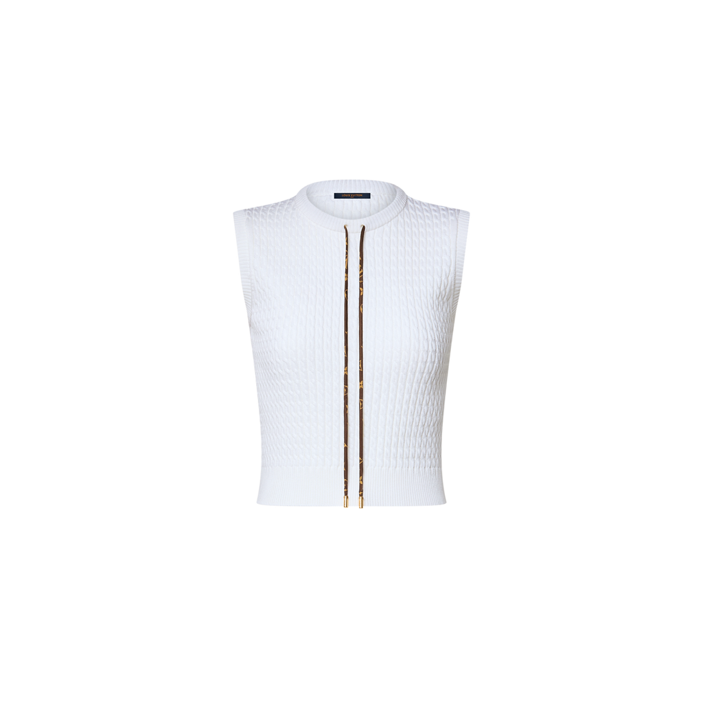 Winniemodo,Winniemodony,Louis Vuitton 1AK0D9,Louis Vuitton sleeveless sweater,LV sweater women,LV vest women,LV knit top wome