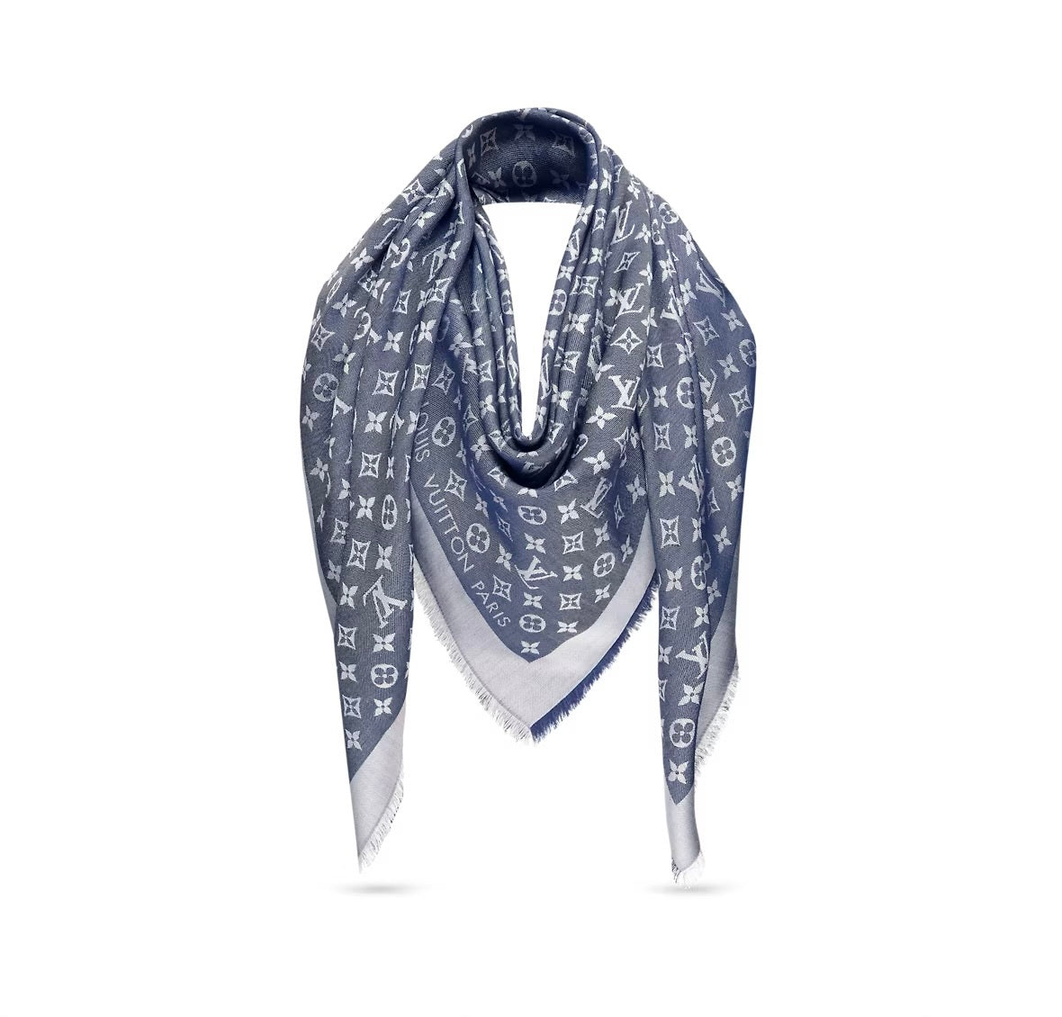 Louis Vuitton monogram denim shawl
